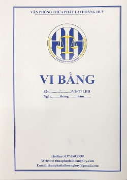 Mẫu Vi Bằng